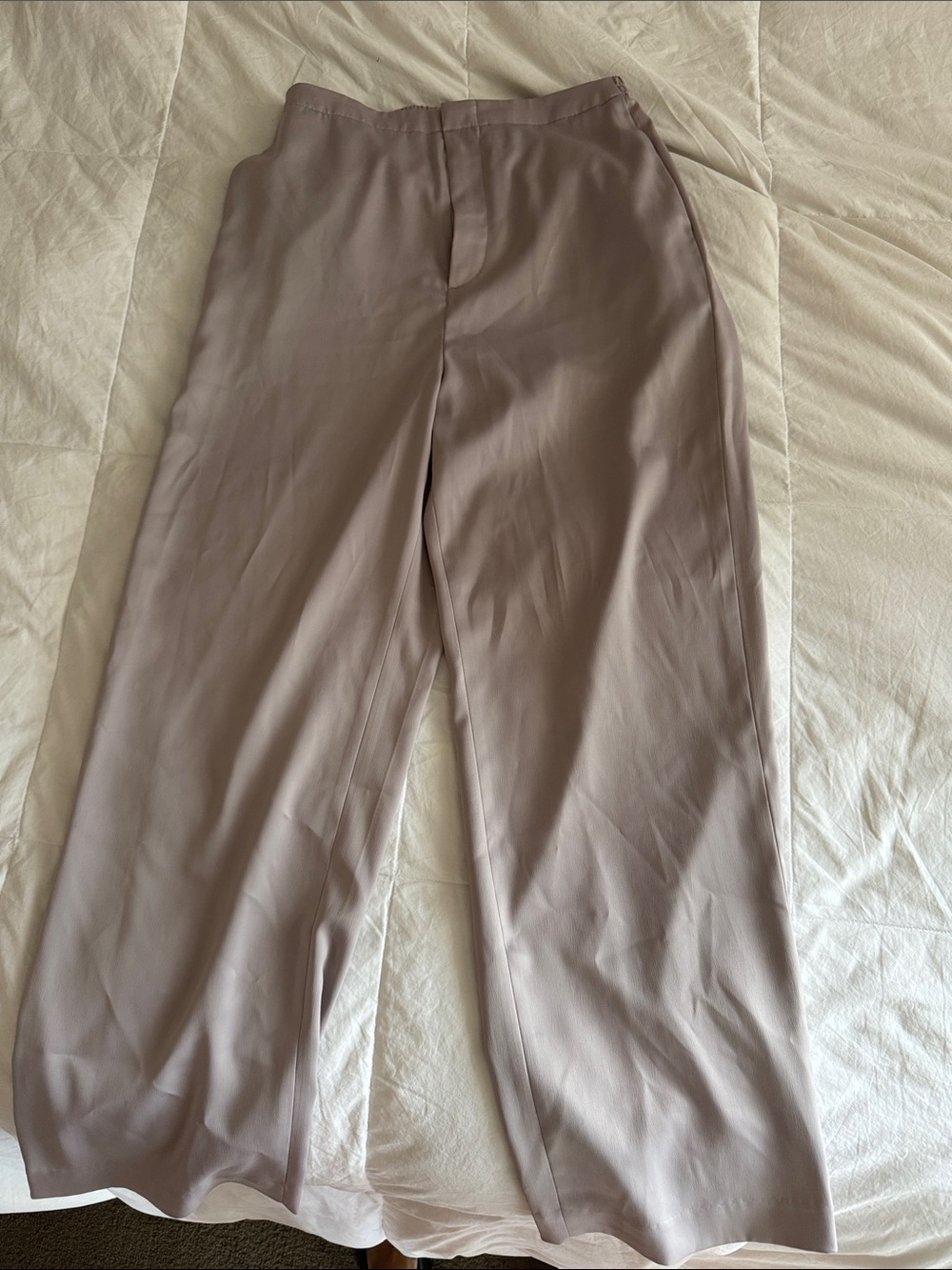 Uniqlo Wide-Leg Dress Pants in Light Taupe